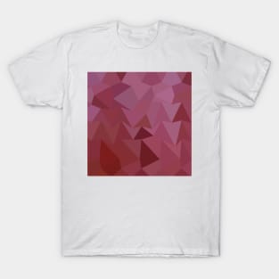 Antique Fuchsia Abstract Low Polygon Background T-Shirt